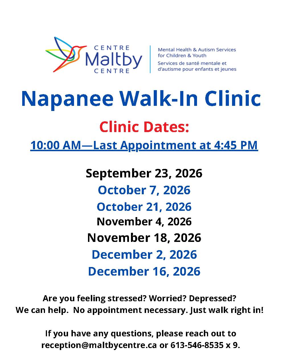 2026 WIC dates Napanee canva