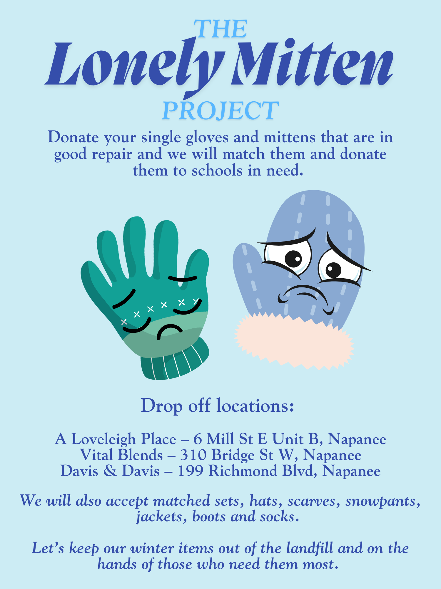 Lonely Mitten Printable 2