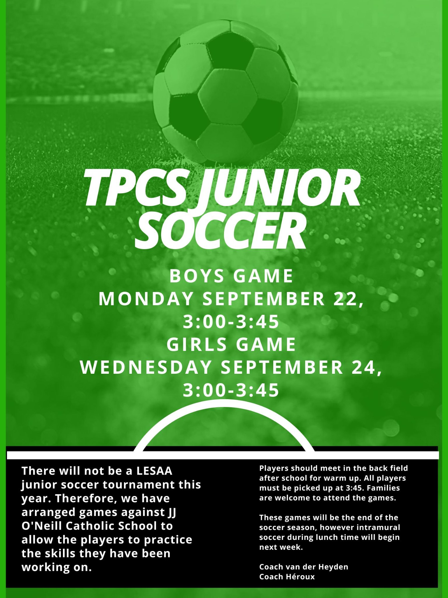 Soccer Open Tryouts Poster