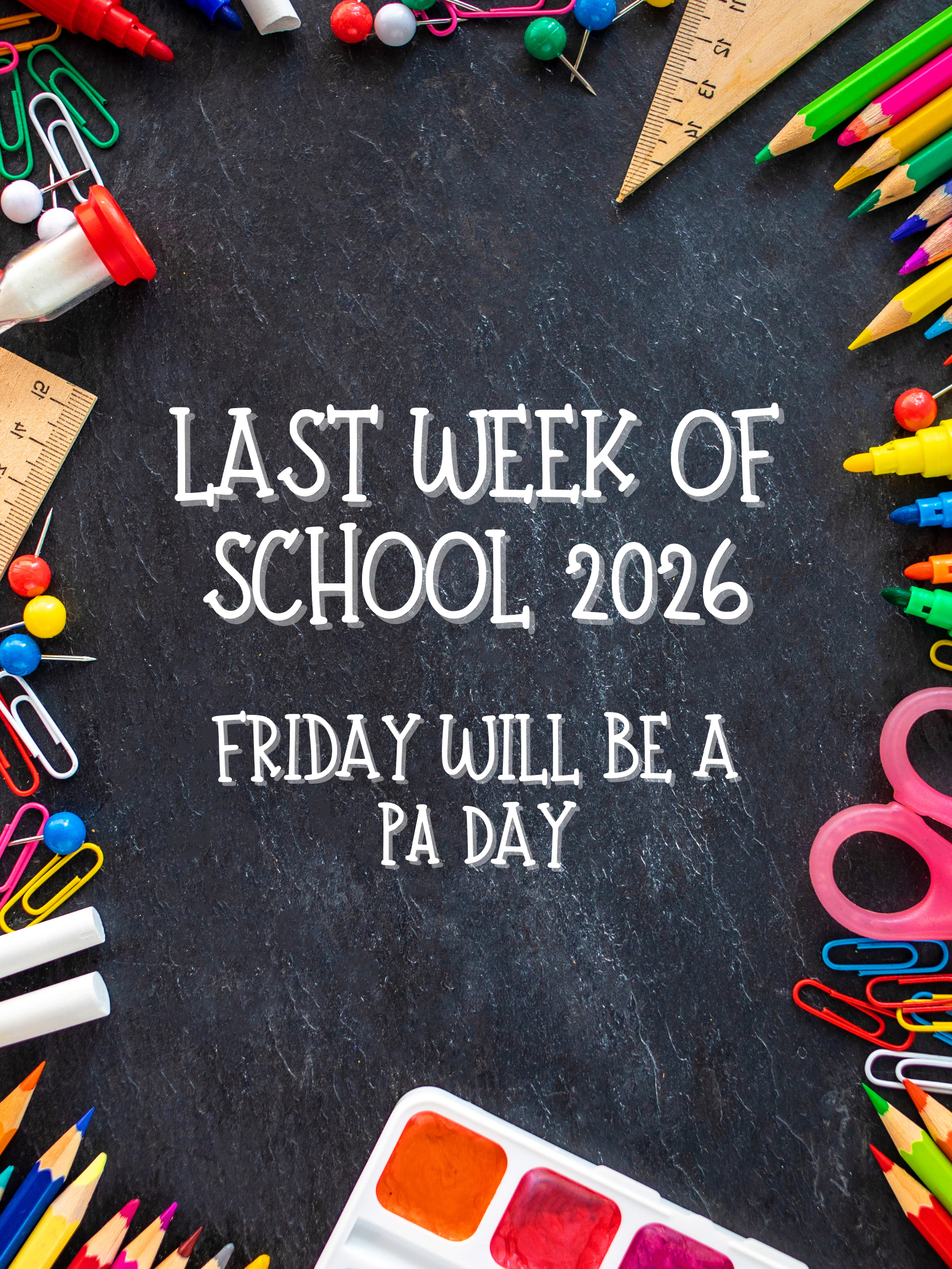 Welcome to Fourth Grade School Supplies Poster