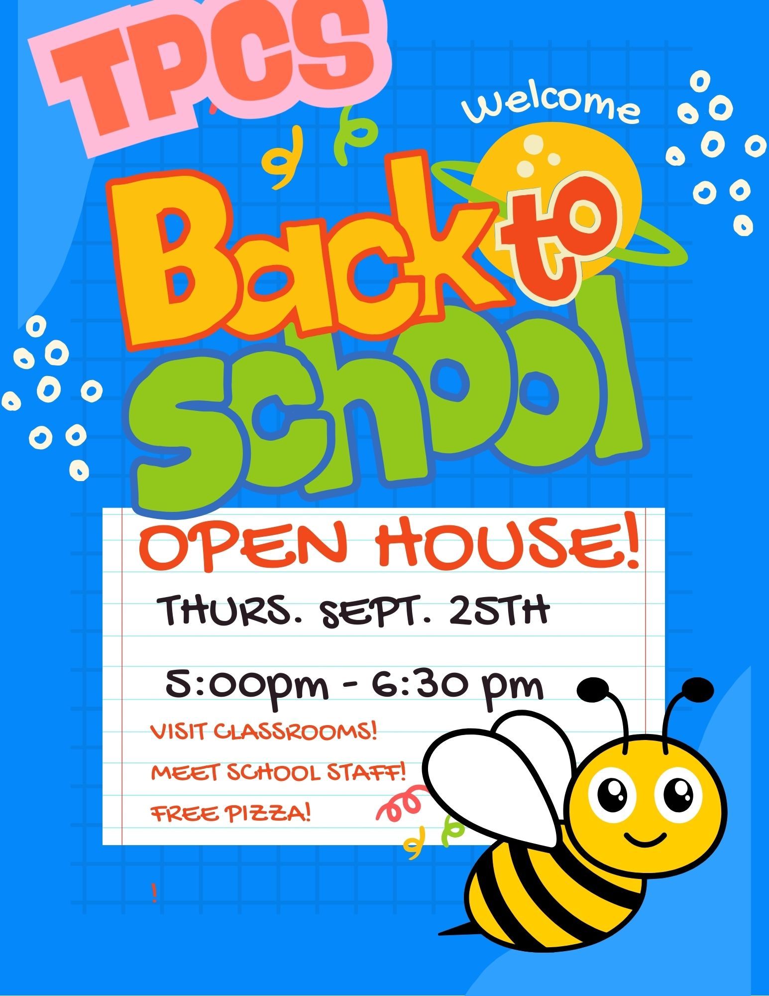Blue And Yellow Back To School Illustrative Flyer 1 